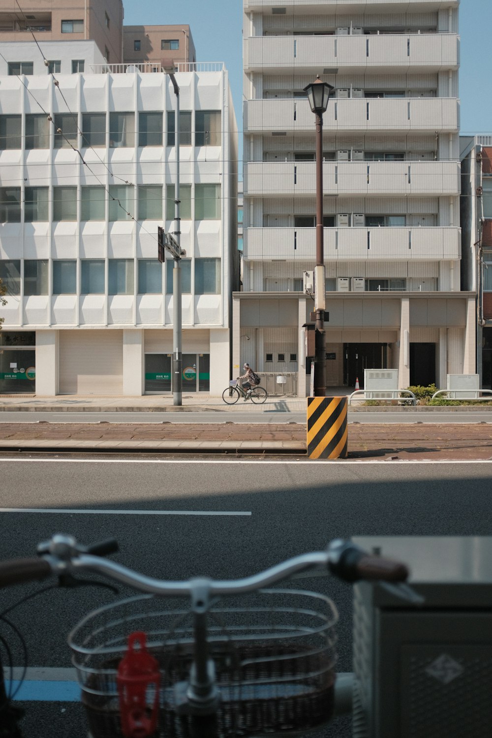 white and blue concrete building