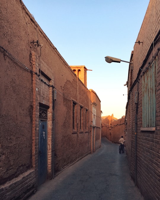 brown concrete building during daytime in Yazd Iran