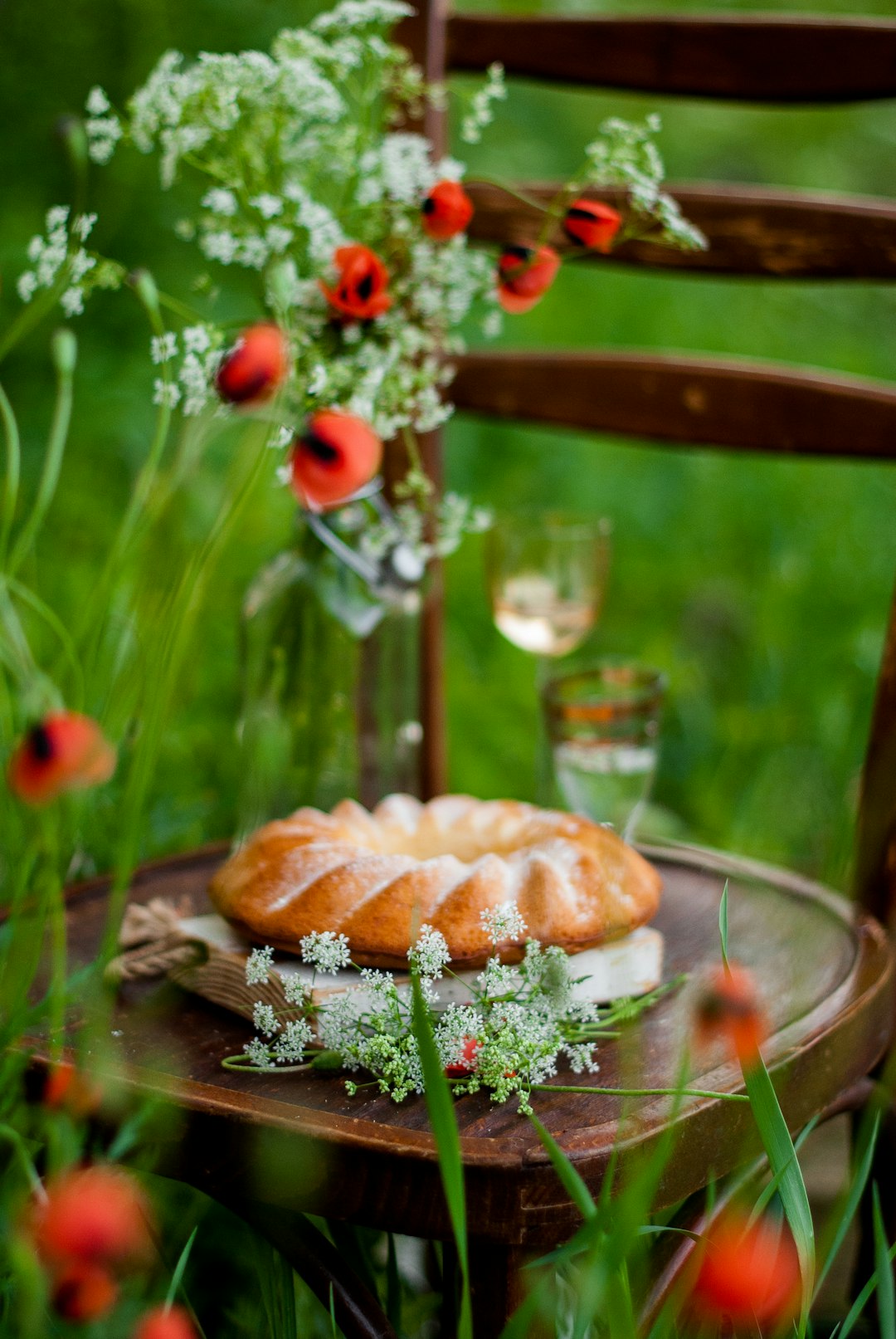 brown pastry on clear glass plate