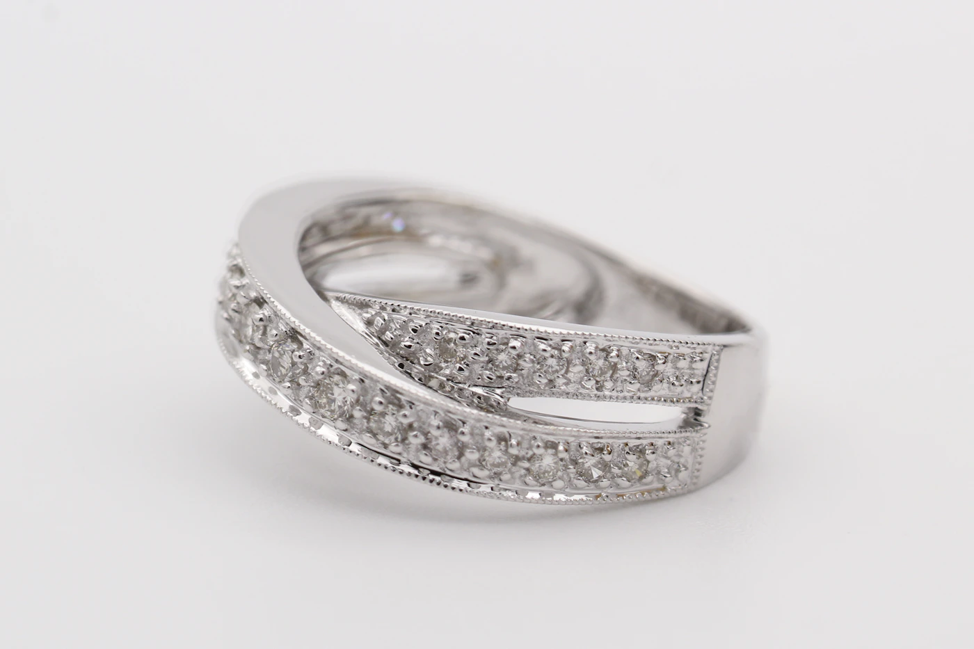 Refined jewelry and accessory styling in soft boutique light