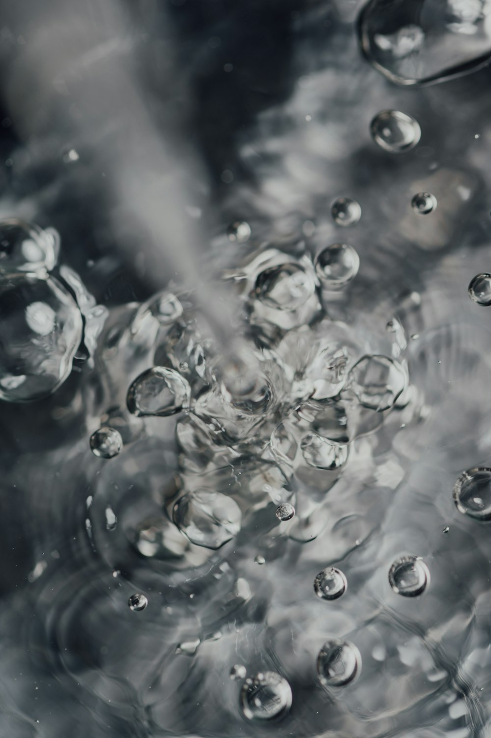 water droplets on glass surface