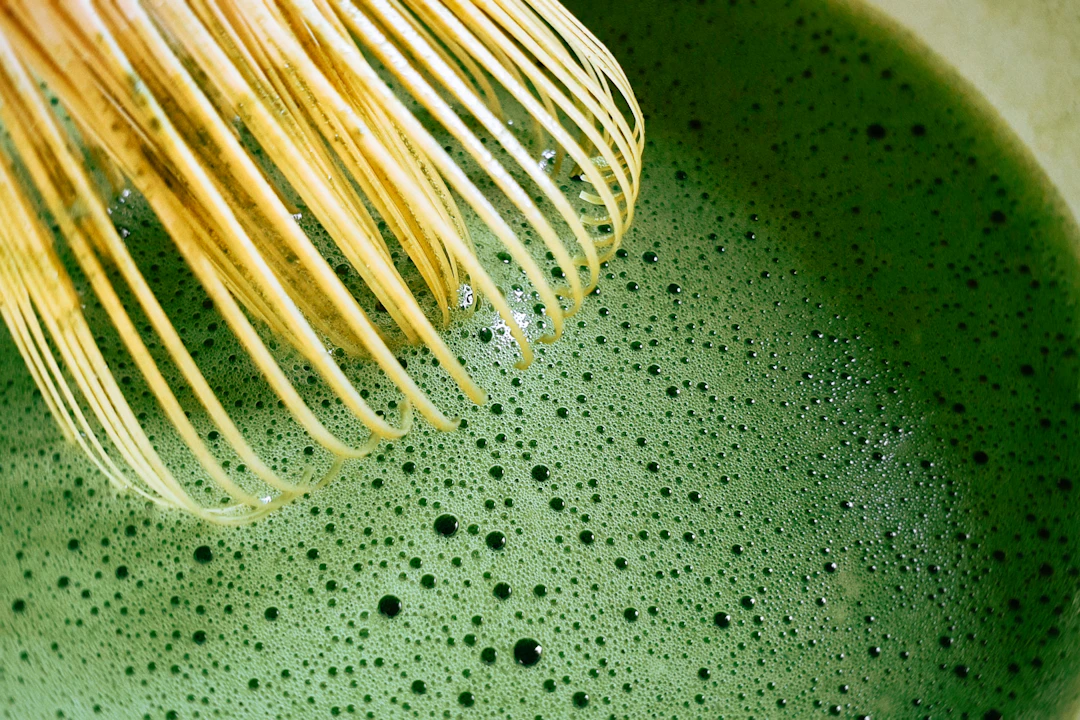 Matcha nóng truyền thống