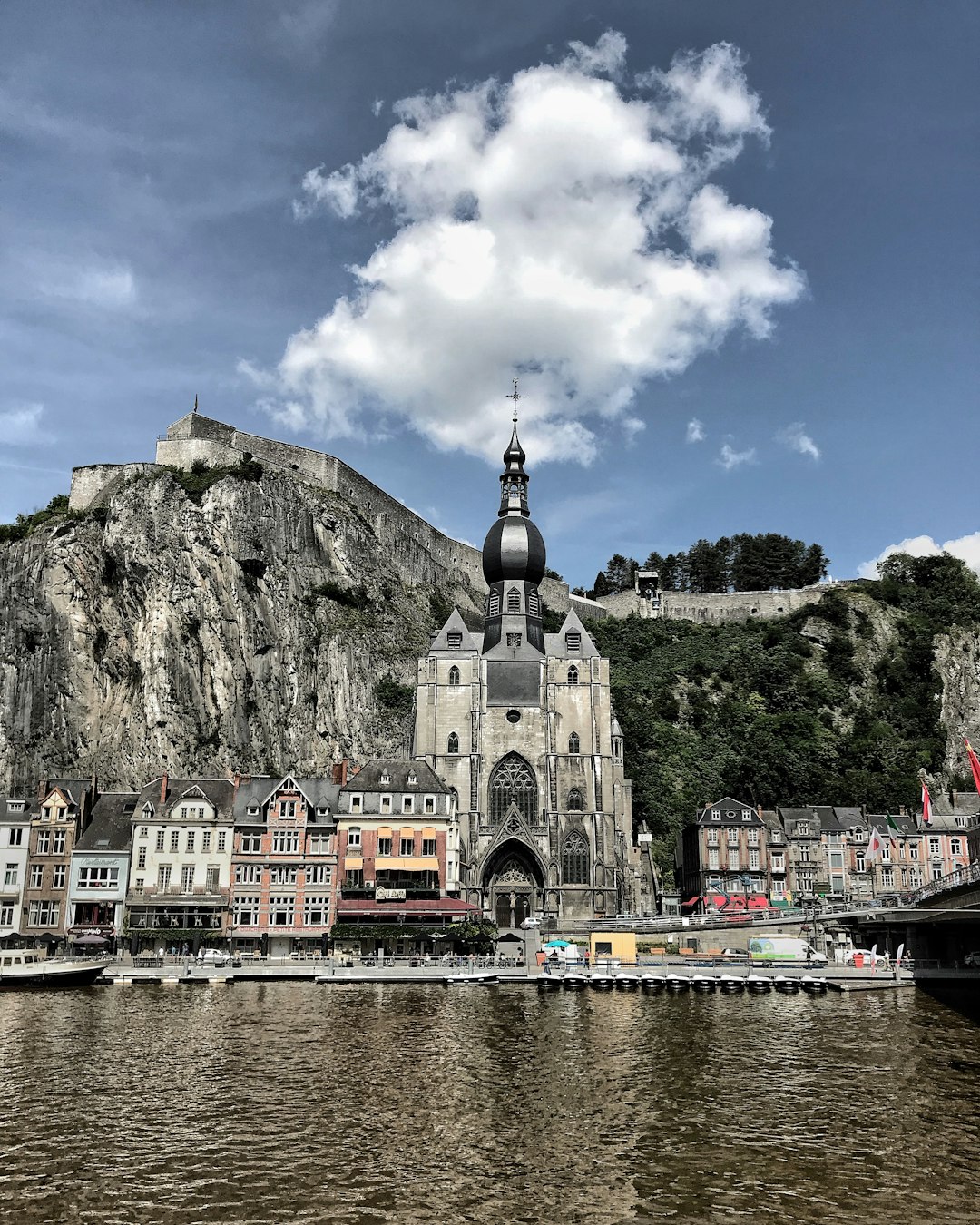 photo of Dinant Citadel Landmark near Castle and Gardens of Freÿr sur Meuse