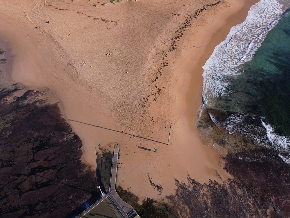 aerial view of beach during daytime