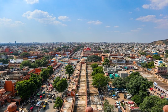 aerial view of city buildings during daytime in Rajasthan India