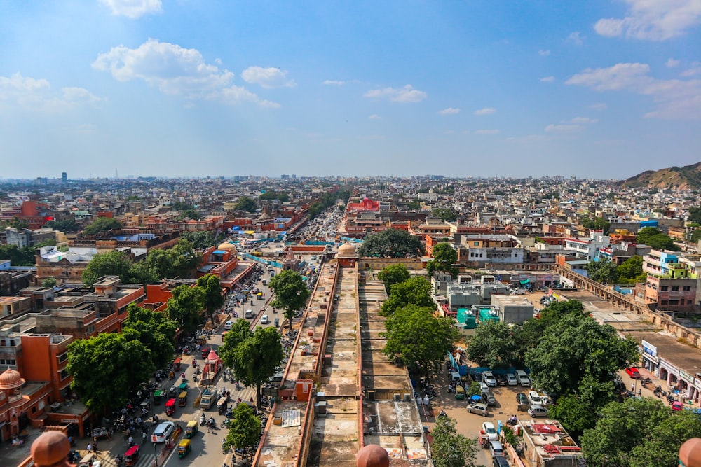 aerial view of city buildings during daytime