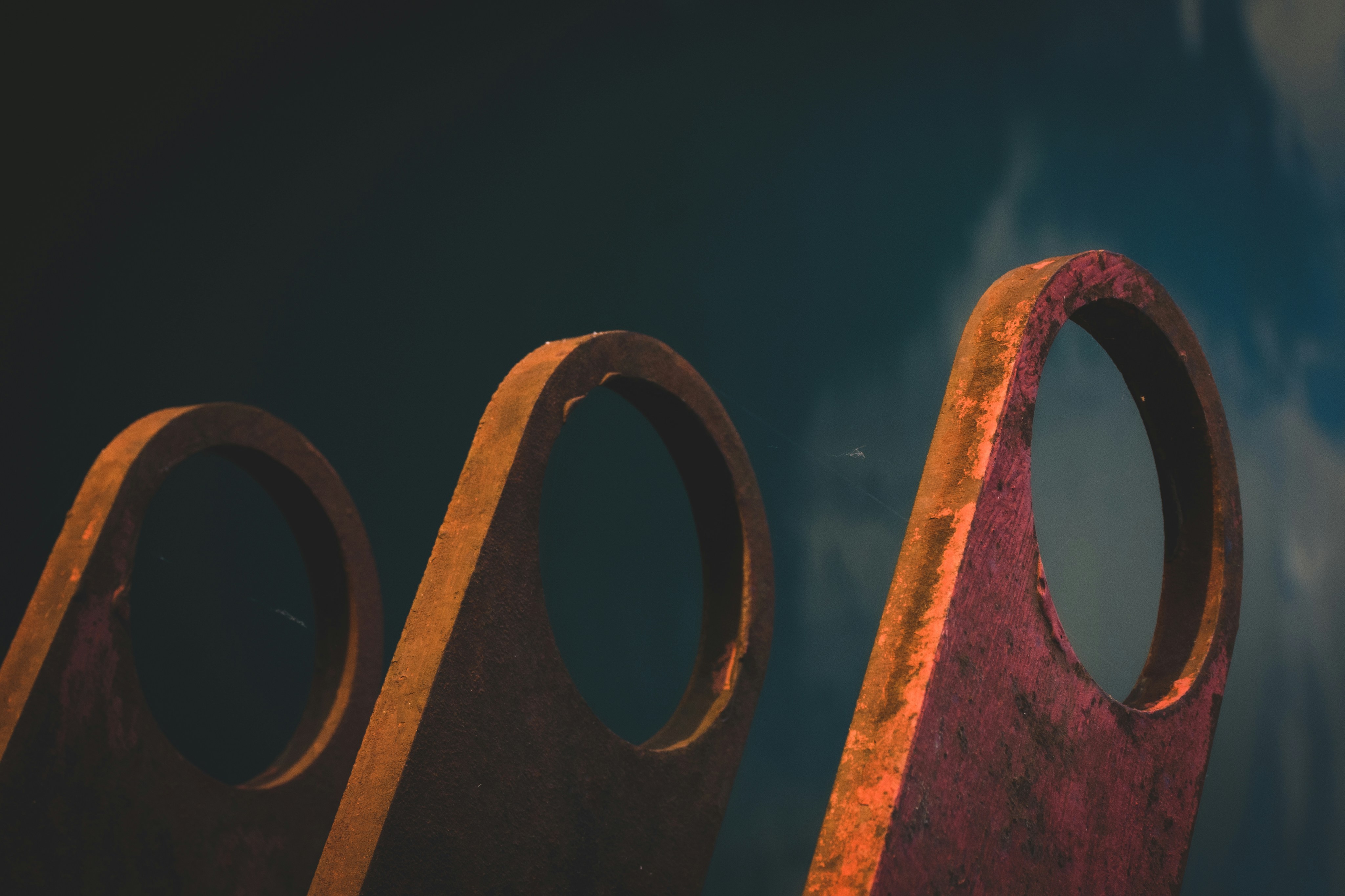 Abstract Red & Turquoise