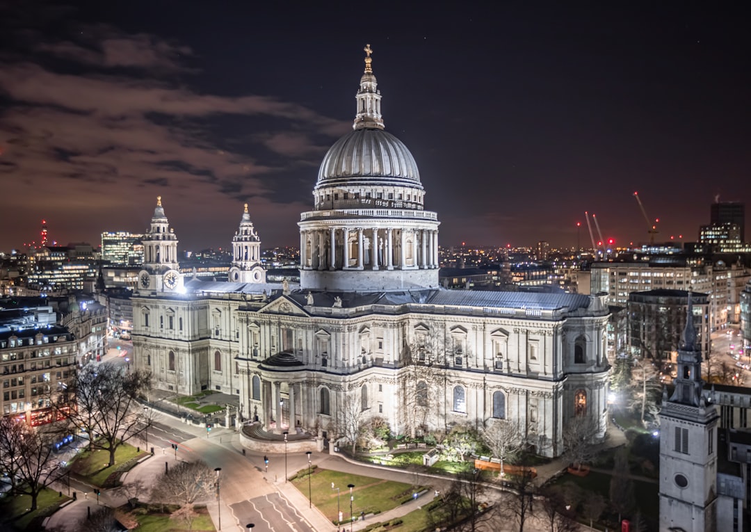 St. Paul's Cathedral - From South East side - Drone, United Kingdom