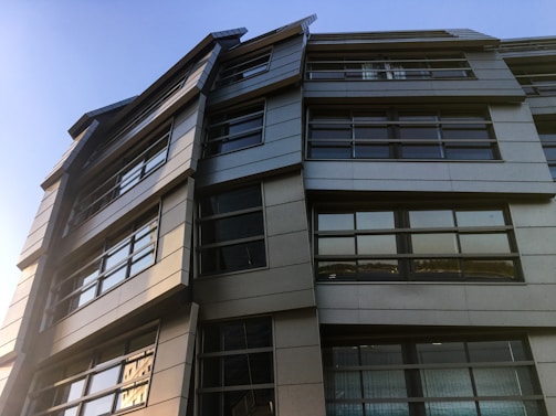 A stunning exterior view of a contemporary building.