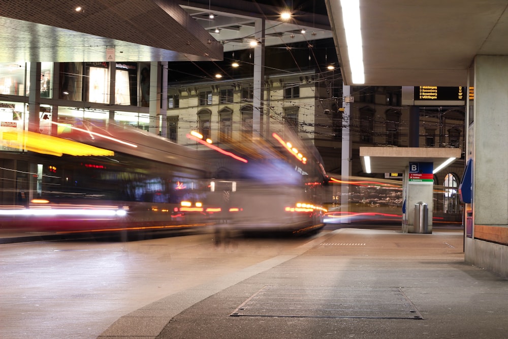 time lapse photography of cars on road during night time