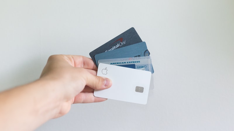 Hand holding premium metal card