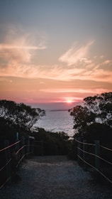 A peaceful sunset over a hidden travel spot, inviting exploration.