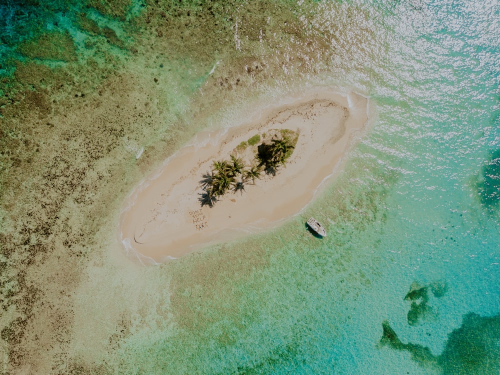 Vista aérea de la playa durante el día