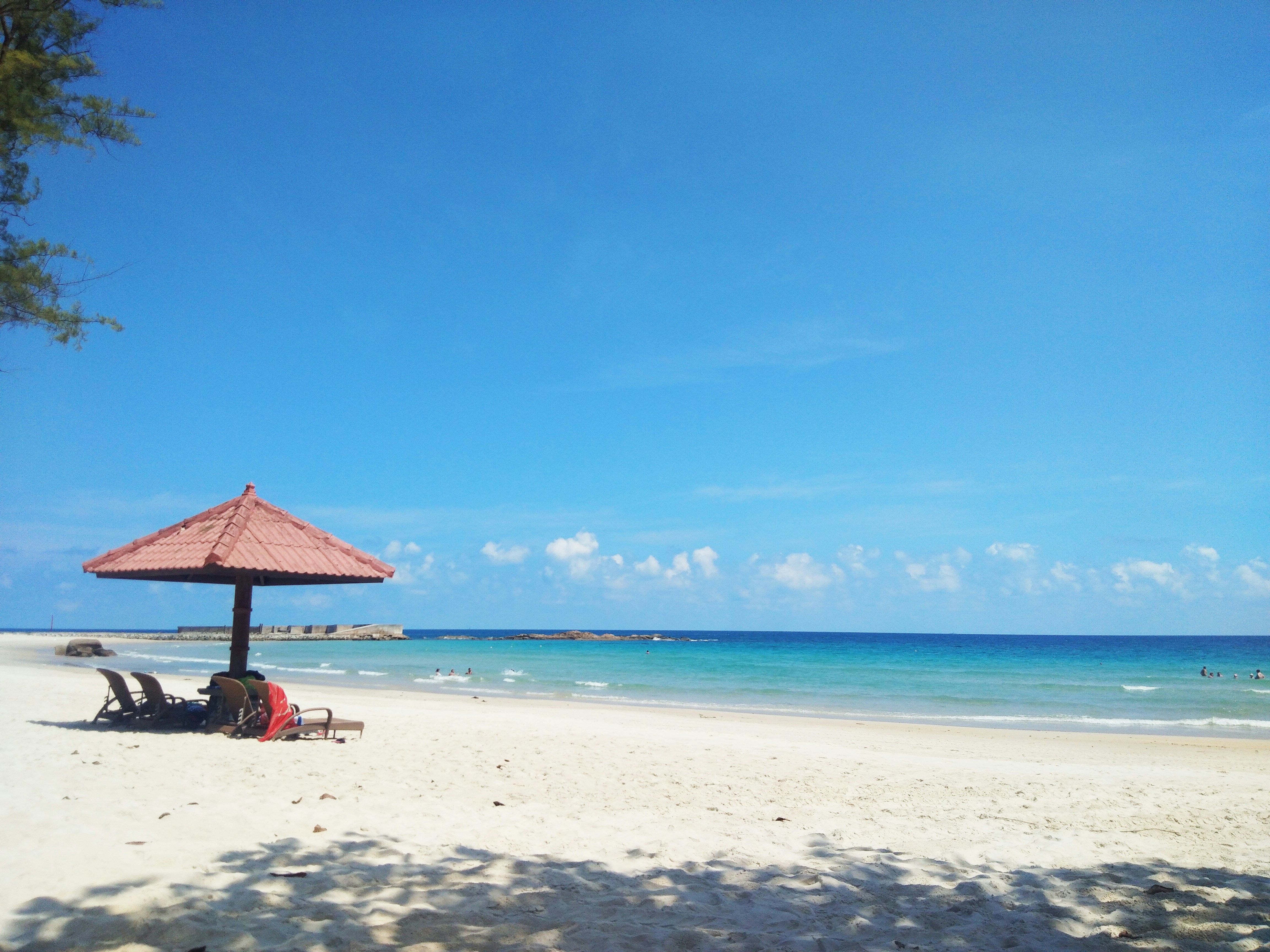 people sitting on beach shore during daytime