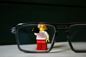 red and yellow lego toy
