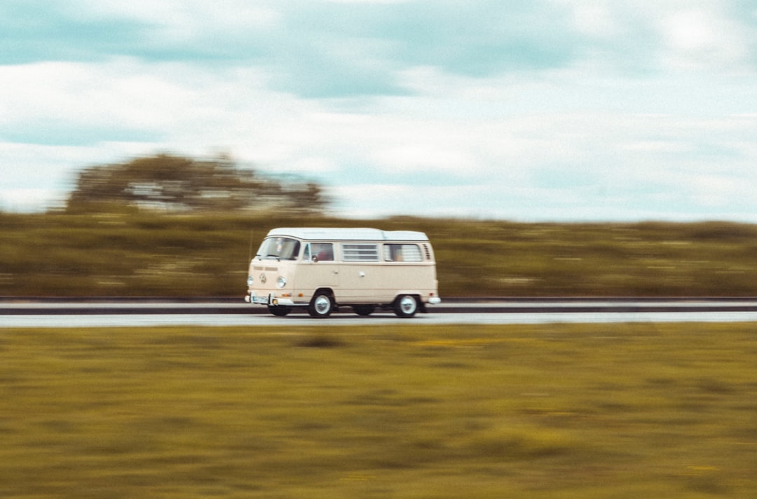 white van on road during daytime