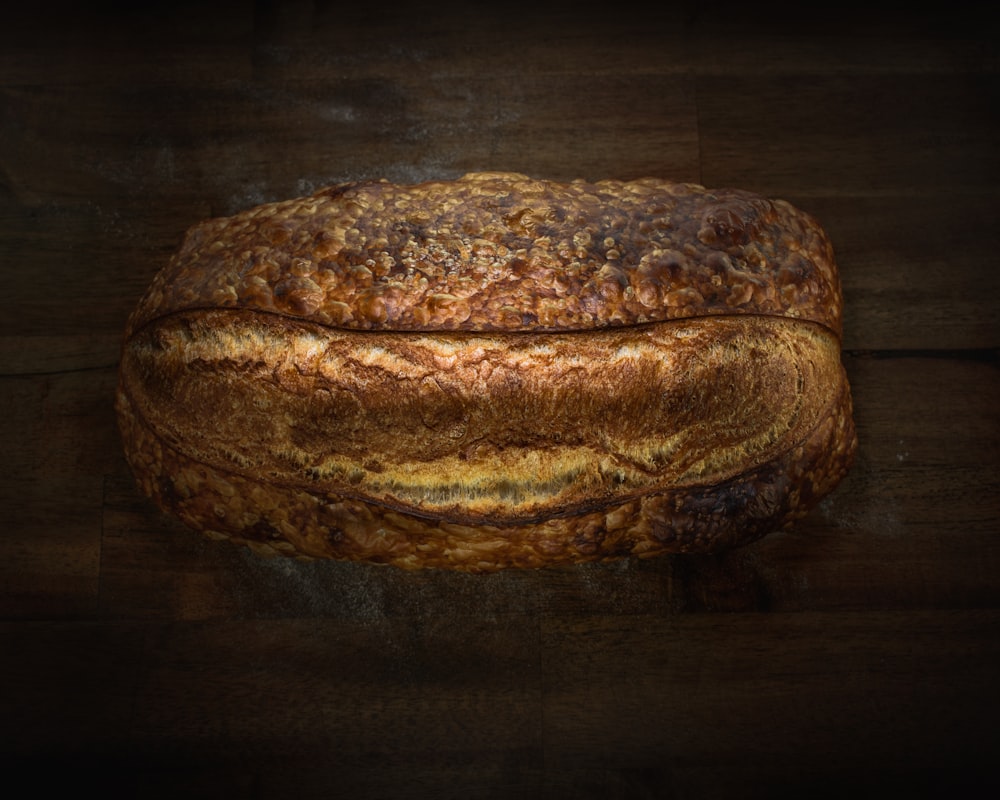 brown bread on brown wooden table