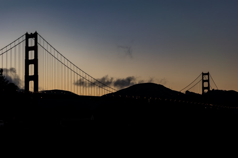 golden gate bridge during night time