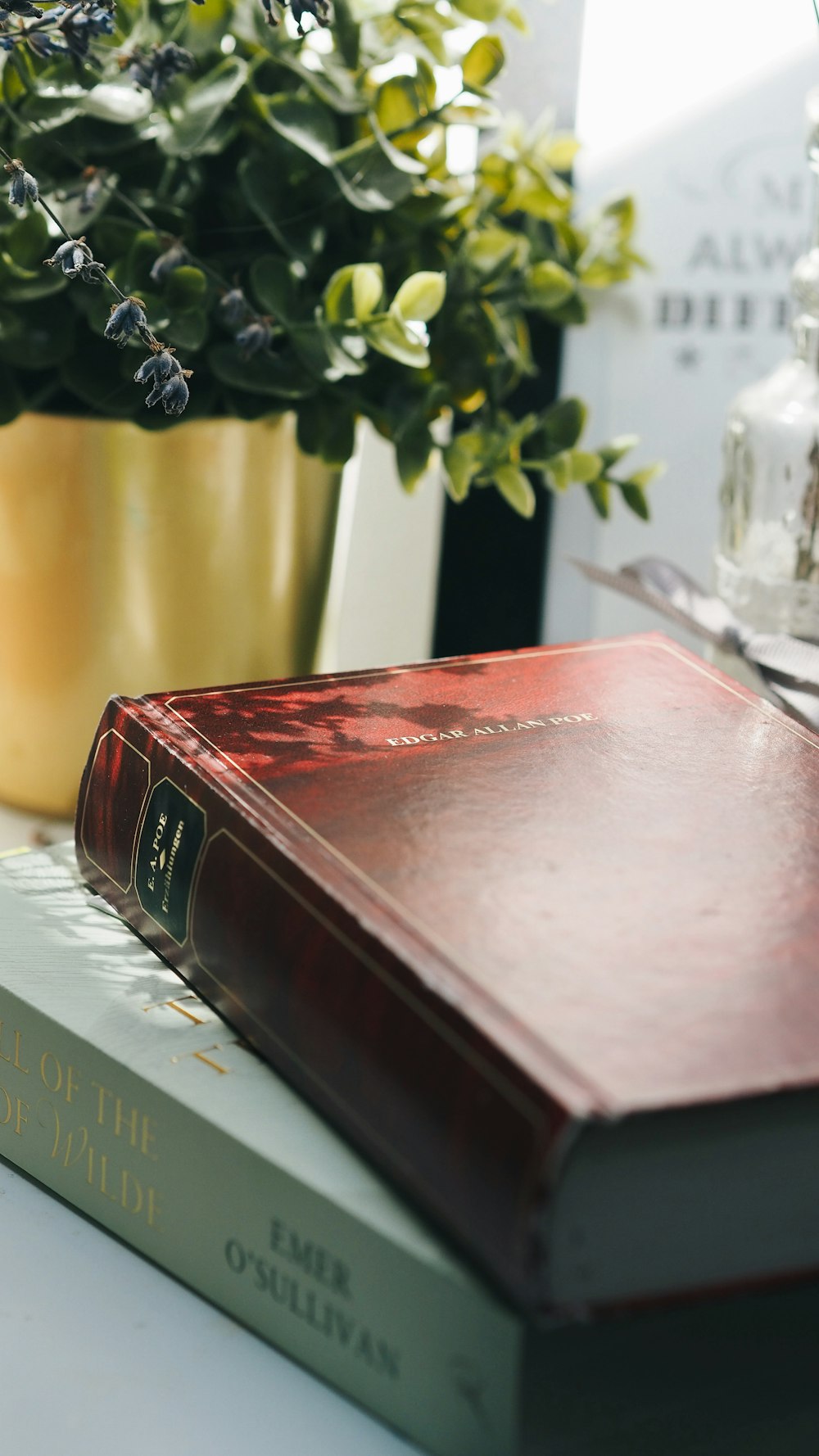 boîte rouge et noire sur table blanche