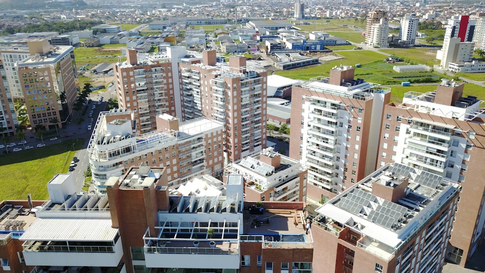 aerial view of city buildings during daytime