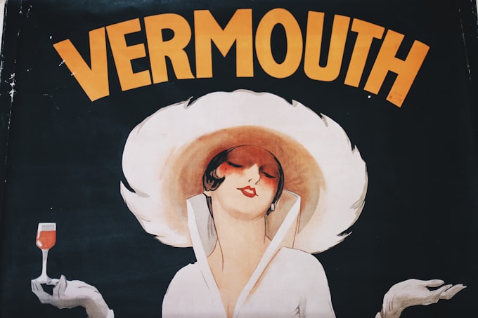 Retro-style typographic poster design with hand-drawn lettering