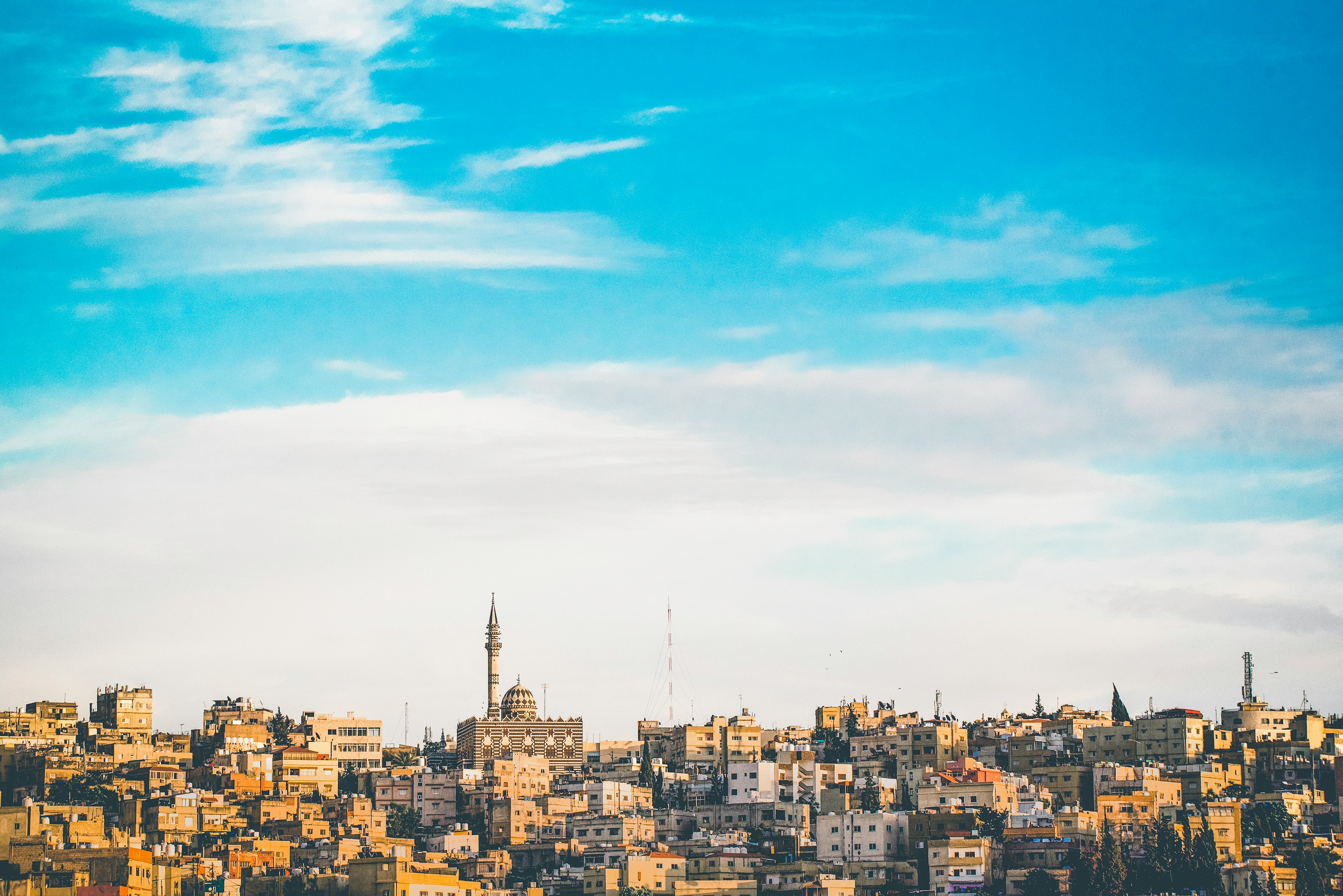 lo skyline della città di amman, una delle cose da vedere in giordania