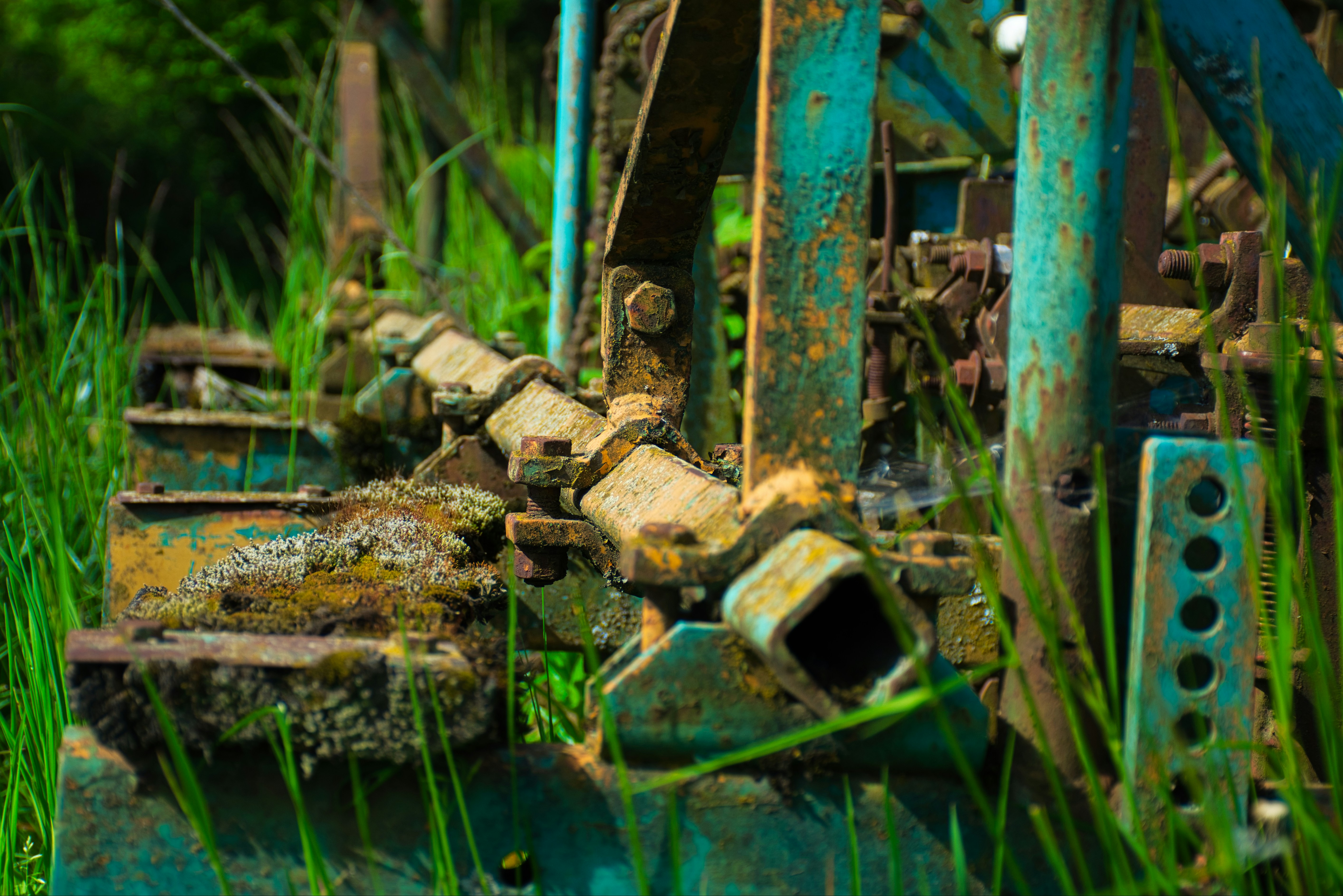 Rustic farming equipment