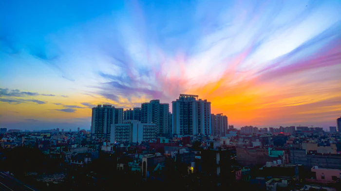 Gurugram skyline near Sector 82