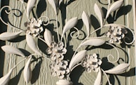 Decorative metal art pieces adding aesthetic value.