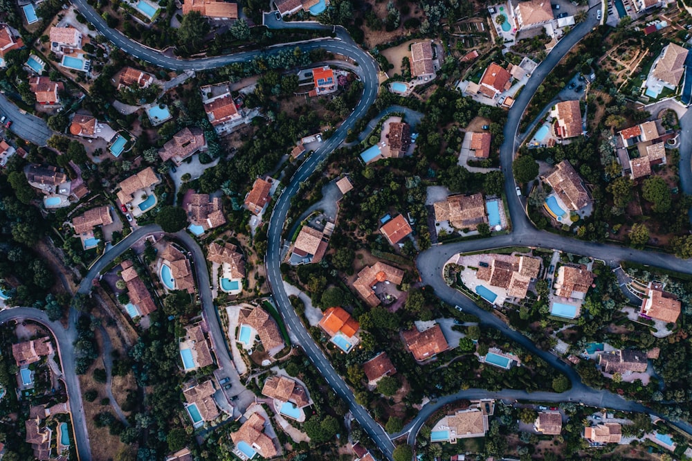 aerial view of city buildings during daytime