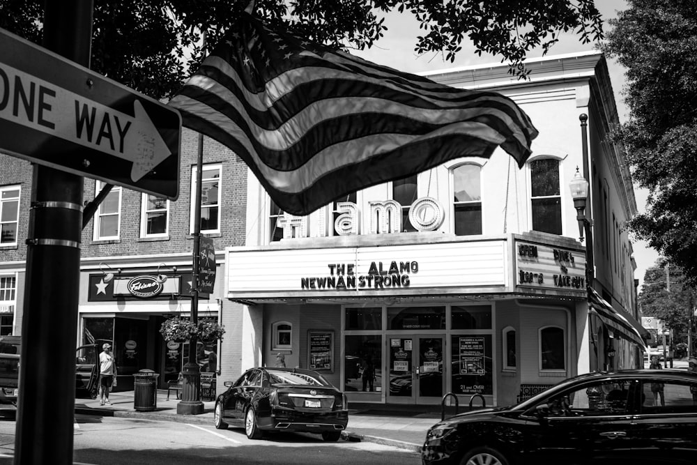 us a flag on white and black car