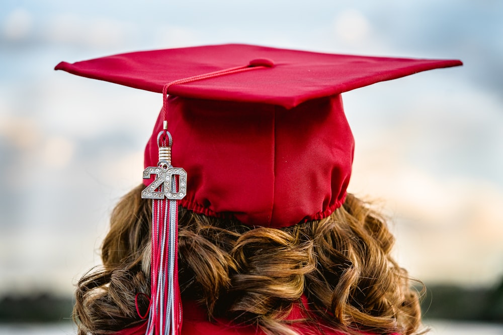 woman in black academic hat