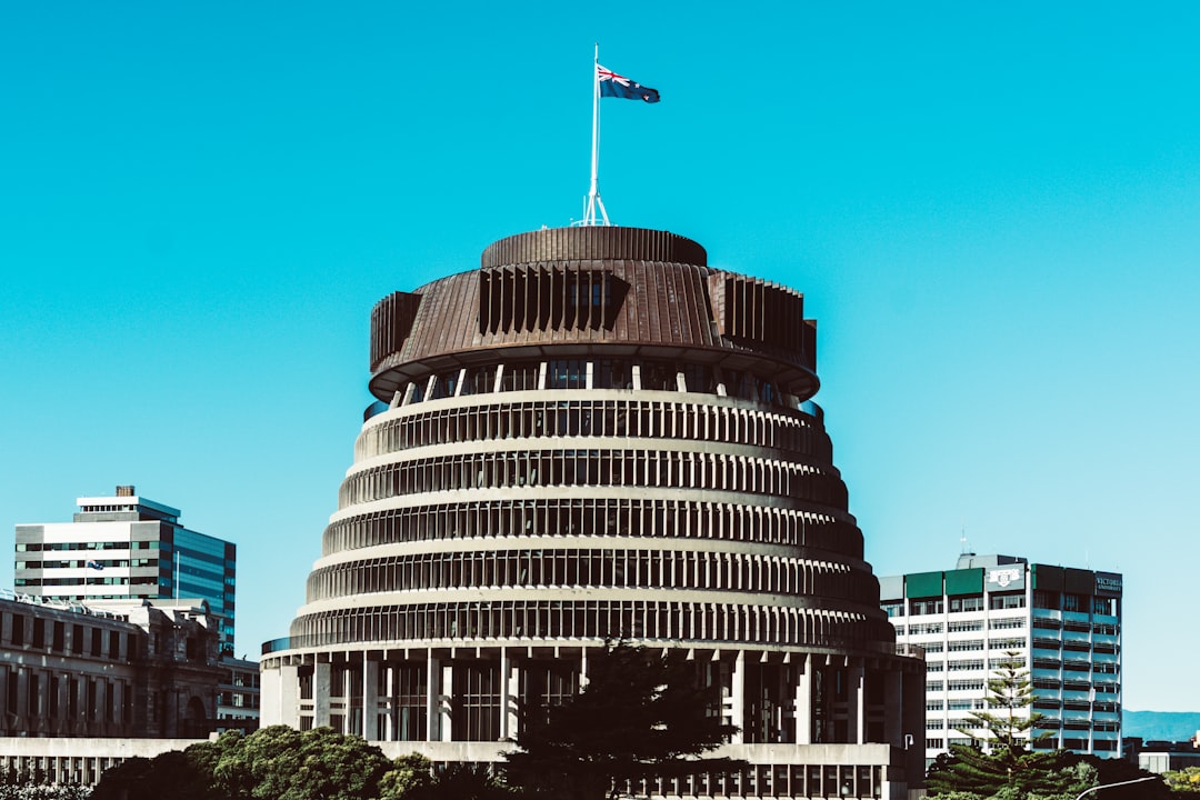 Landmark photo spot Beehive Building New Zealand