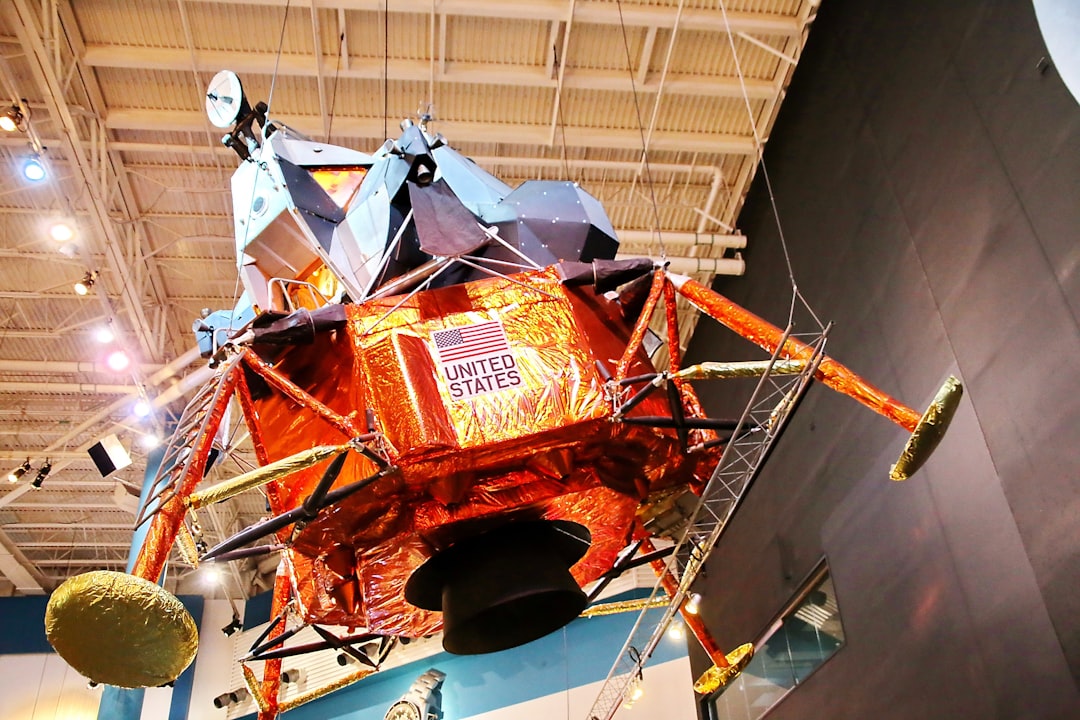 Lunar Module LTA-8: last mean of transport of the longest journey in human history. Destination: moon. Here at NASA Space Center in Houston. 

More about the lunar module: https://spacecenter.org/exhibits-and-experiences/starship-gallery/lunar-module-lta-8/