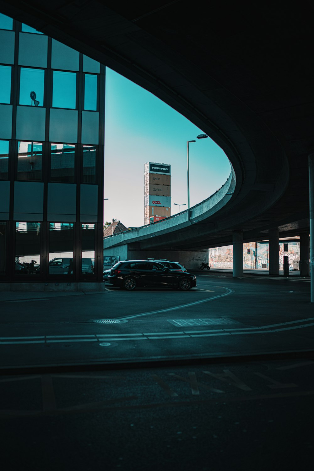 black car on road during daytime