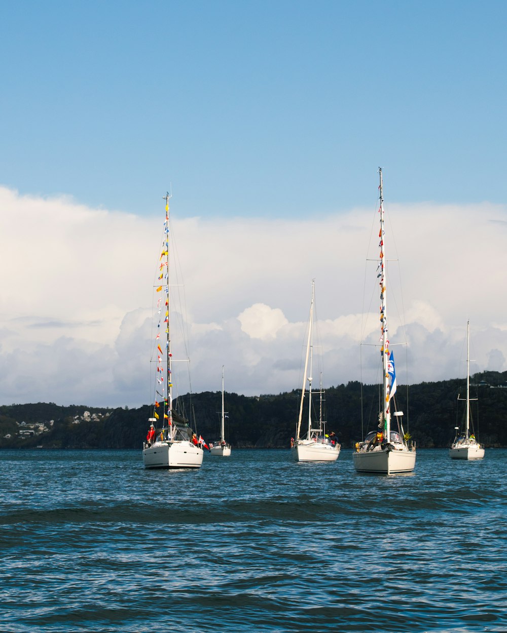 white sail boat on sea during daytime