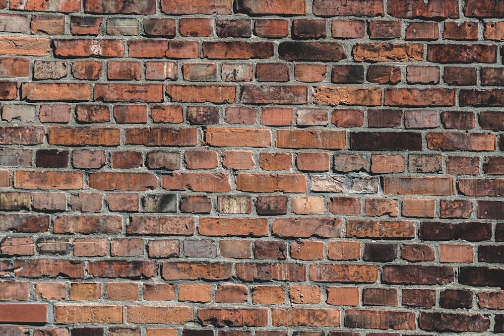 brown and white brick wall