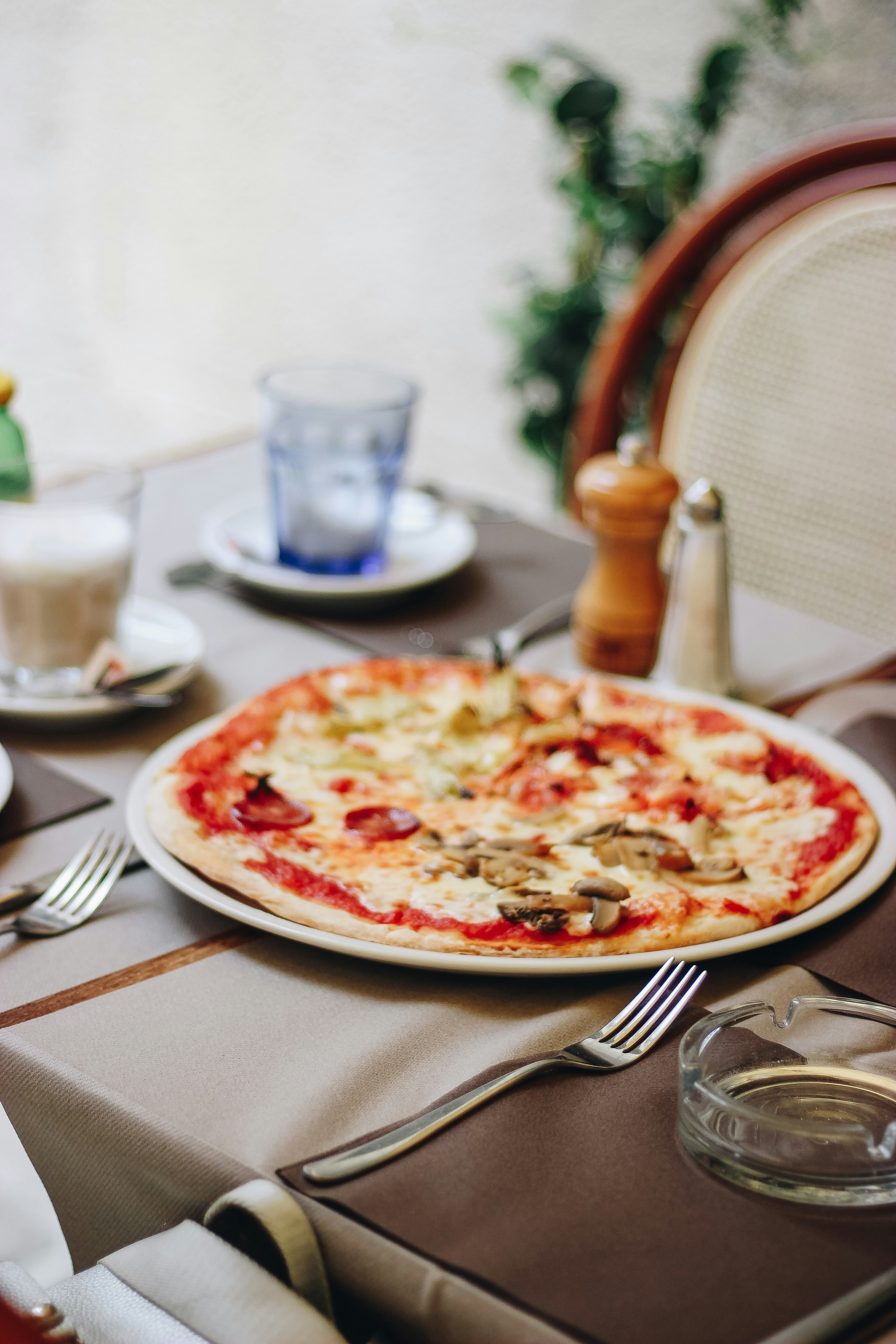 pizza on white ceramic plate photo Free Image on Unsplash