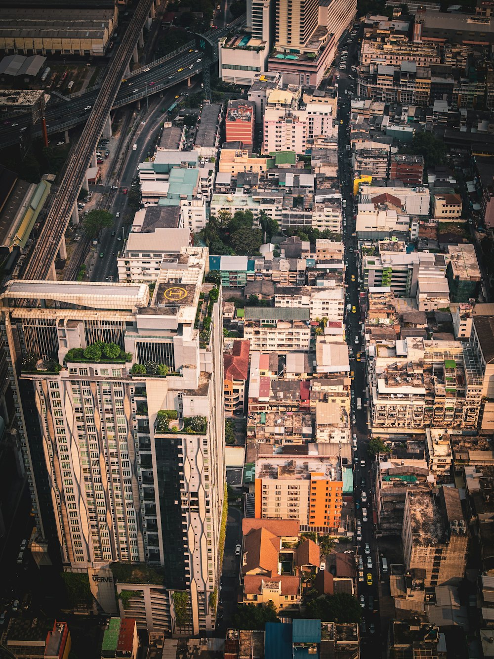 aerial view of city buildings during daytime