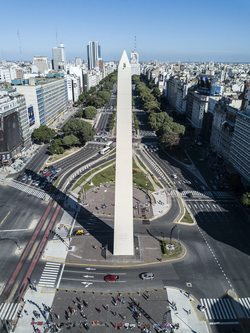 Colonial architecture and plaza in Argentina