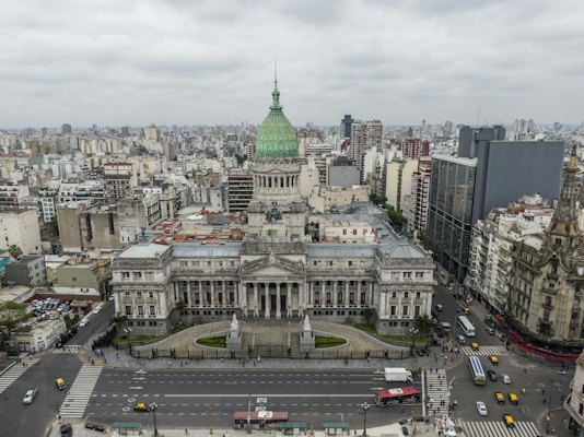 Cars on road near city buildings during daytime — Buenos Aires, Argentina