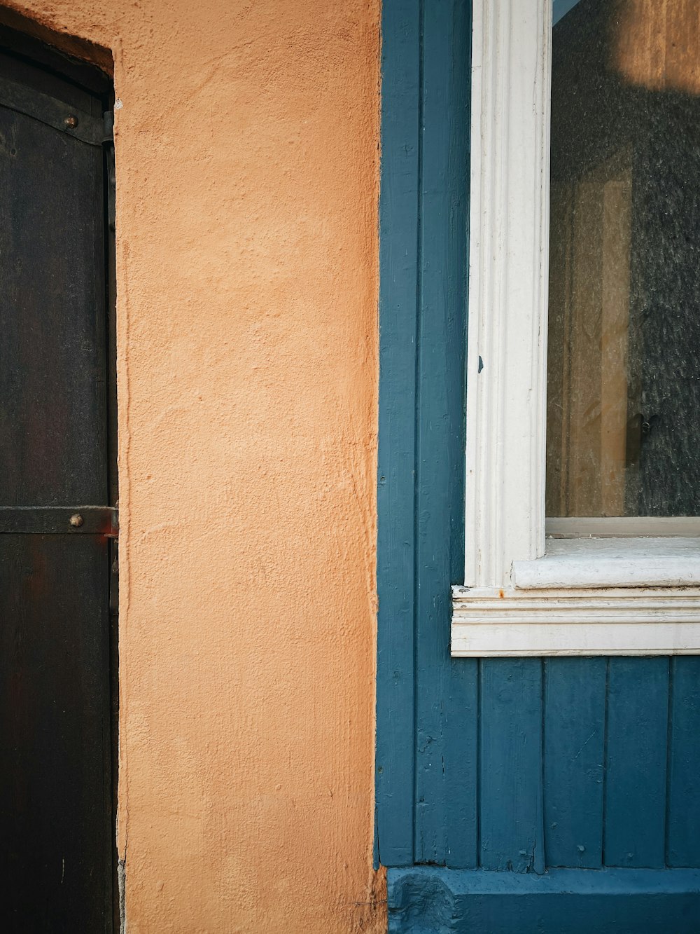 white wooden framed glass window