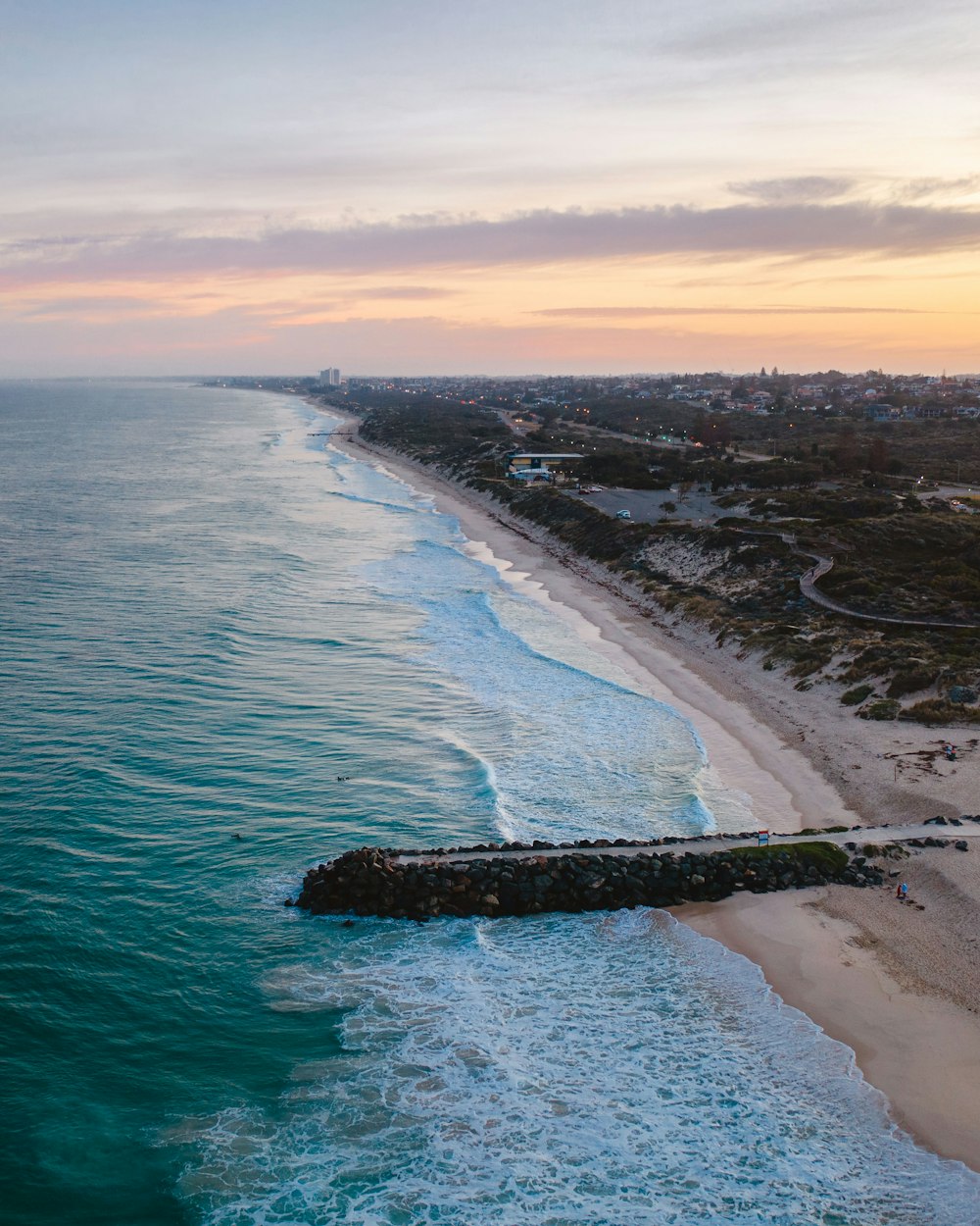 aerial view of beach during daytime