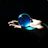 A close-up of a futuristic robotic hand gently holding a glowing blue orb.