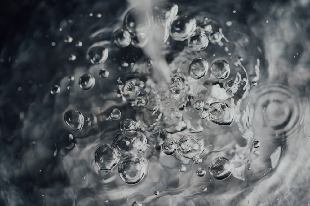 water droplets on glass surface