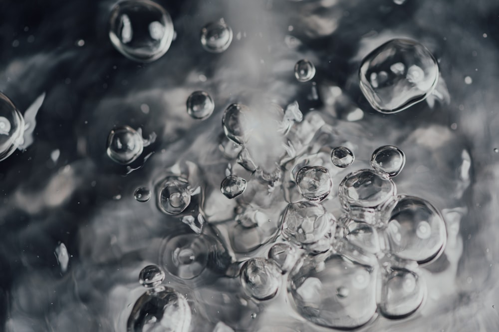 water droplets on clear glass