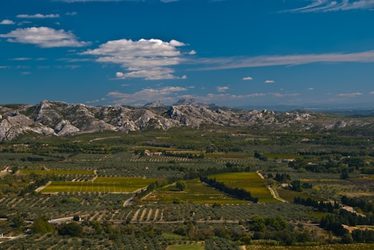 green grass field under blue sky during daytime in Les Baux-de-Provence France