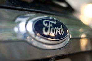 gray and black ford emblem