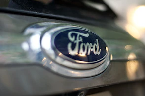 gray and black ford emblem