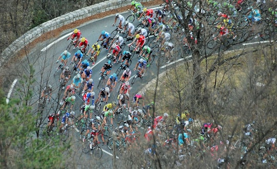 people riding on bicycle on road during daytime in Gourdon France